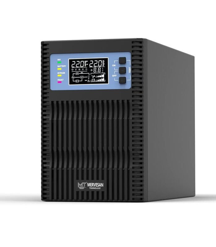 Mervesan MT-UPS-ONL-1000 1000 W Online Tam Sinüs UPS Kesintisiz Güç Kaynağı