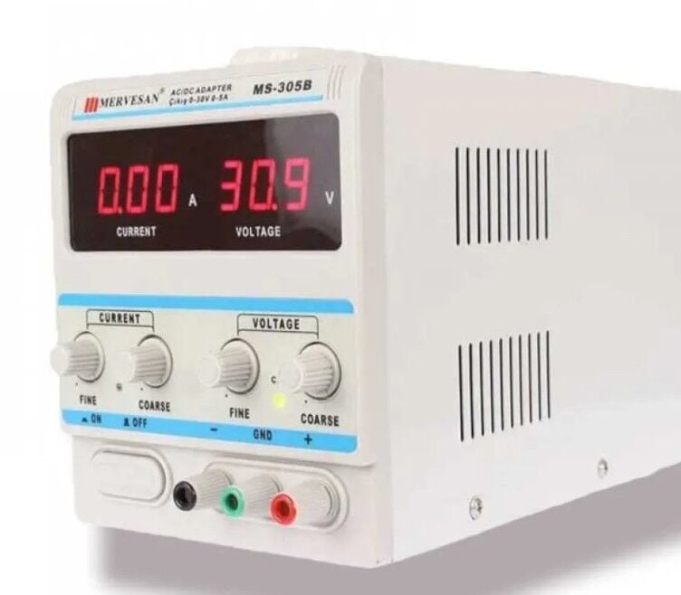 Mervesan MT-305B 0-30 Volt 5 Amper Laboratuvar Tipi Güç Kaynağı