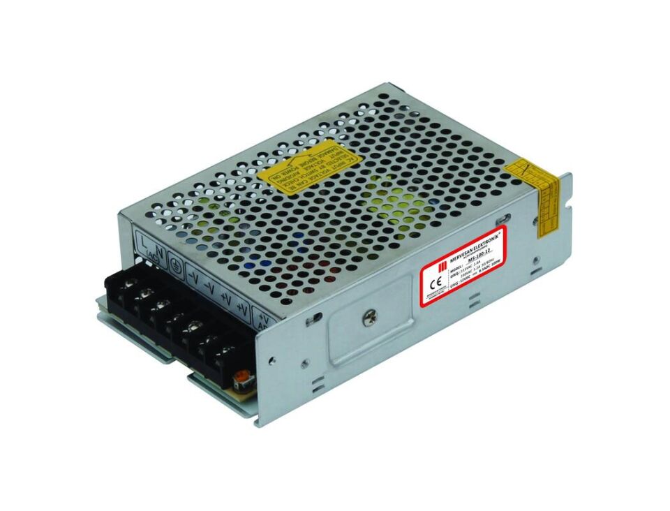 Mervesan MT-100-5 5V 20A 100W Metal Kasalı İç Mekan AC/DC SMPS Adaptör