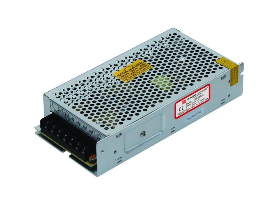 Mervesan MT-150-5 150W 5V 30A Metal Kasalı İç Mekan SMPS Adaptör