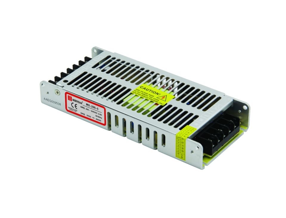 Mervesan MT-200-5 5V 40A 200W Metal Kasalı AC/DC SMPS Adaptör