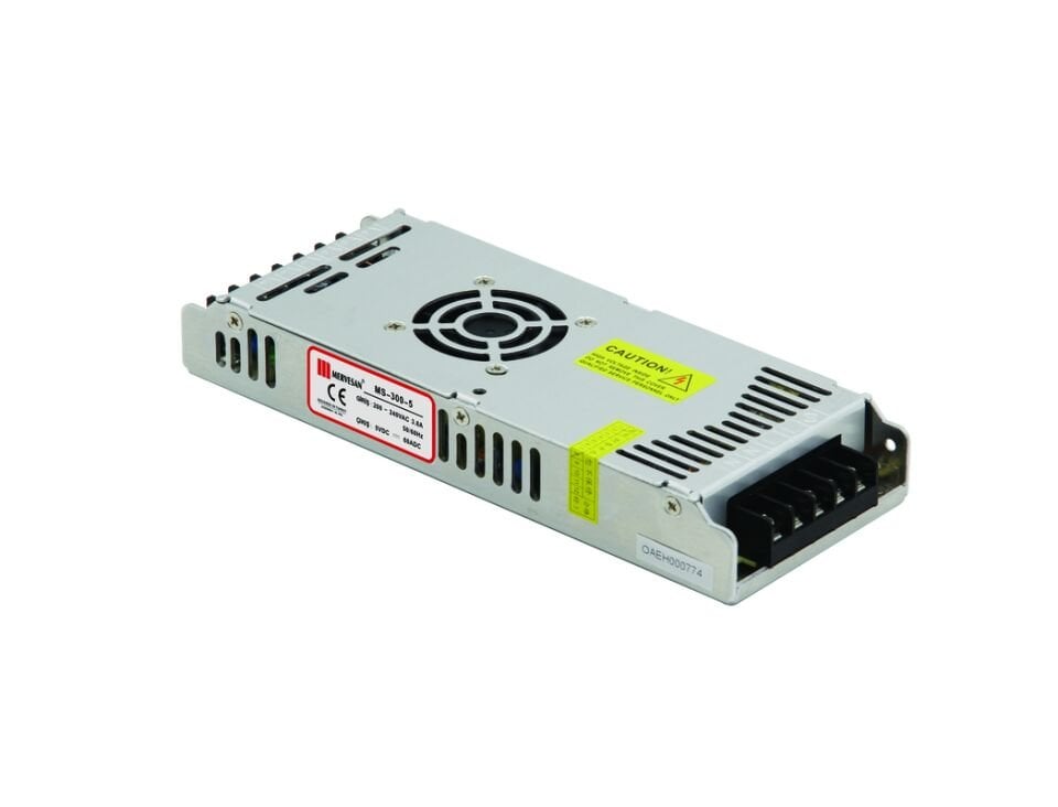 Mervesan MT-300-5 5V 60A 300W Slim Metal Kasalı AC/DC SMPS Adaptör
