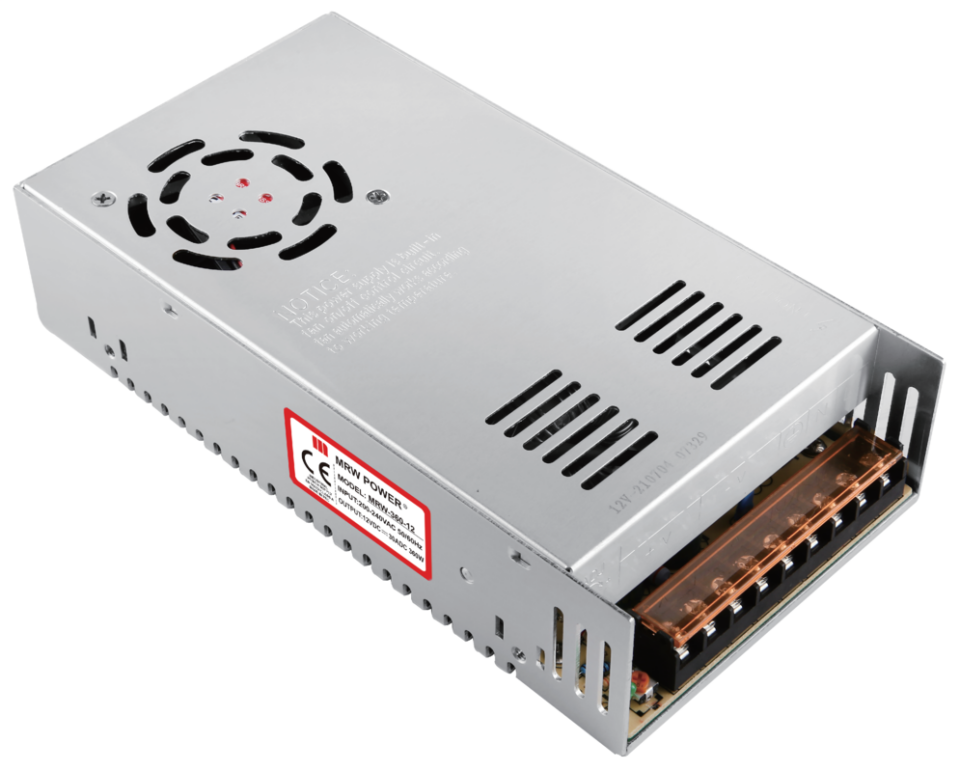 Mervesan MRW-360-12 12V 30A 360W Power Metal Kasalı İç Mekan AC/DC SMPS Adaptör