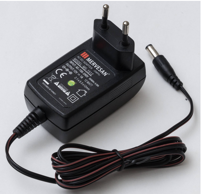 Mervesan MT-1512 12V 1A 15W Priz Modeli Şarj Aleti AC/DC SMPS Adaptör
