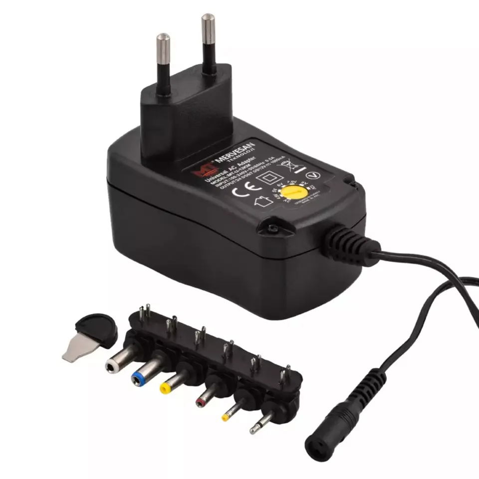Mervesan MTU-12KM 3-12V 1A 12W Kademeli Adaptör
