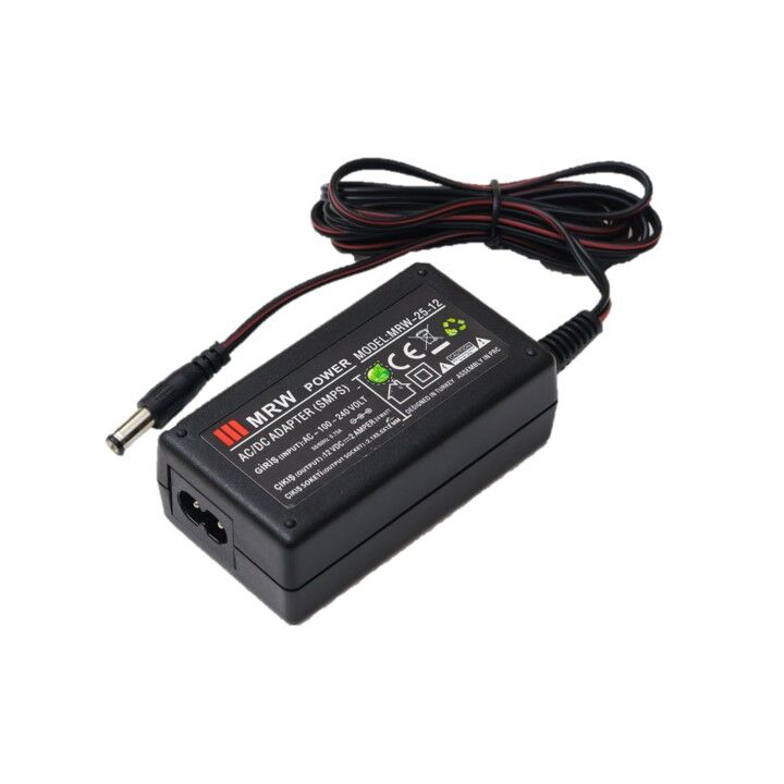 Mervesan MRW-2524 25W 24V 1A MRW Power Plastik Kasalı Masaüstü AC/DC SMPS Adaptör
