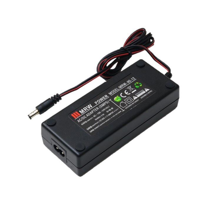 Mervesan MRW-9012 90W 12V 7A MRW Power Plastik Kasalı Masaüstü AC/DC SMPS Adaptör