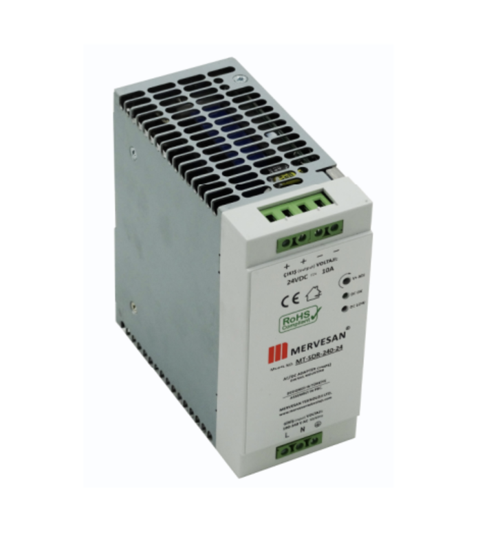 Mervesan MT-NDR-240-48 48V 5A 240W Slim Ray Montaj AC/DC SMPS Adaptör