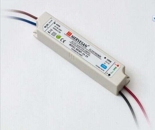 Mervesan MTWP-24-24 Dış Mekan 24V 1.5A 24W Sabit Voltaj AC/DC SMPS Adaptör