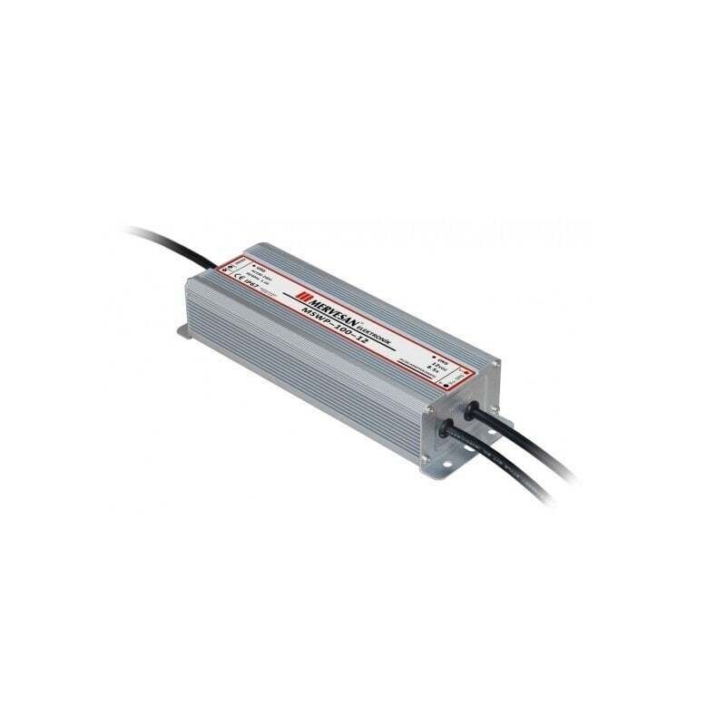 Mervesan MTWP-100-12 IP67 12V 8.5A 100W Plastik Kasalı Sabit Voltaj AC/DC SMPS Adaptör