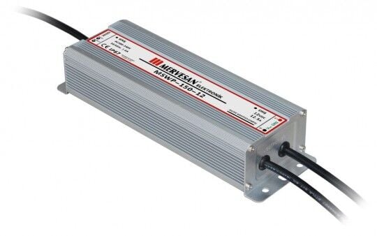 Mervesan MTWP-150-12 IP67 12V 12.5A 150W Sabit Voltaj AC/DC SMPS Adaptör