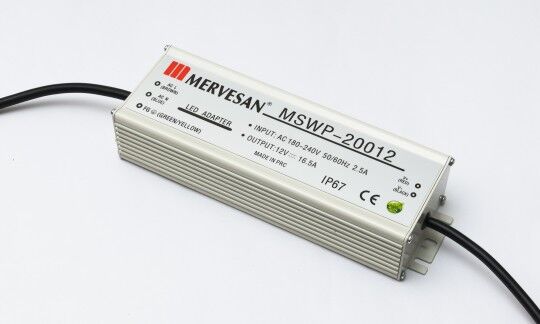 Mervesan MSWP-2005 IP67 5V 40A 200W Sabit Voltaj AC/DC SMPS Adaptör