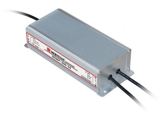 Mervesan MTWP-200-24 IP67 24V 8.5A 200W Sabit Voltaj AC/DC SMPS Adaptör