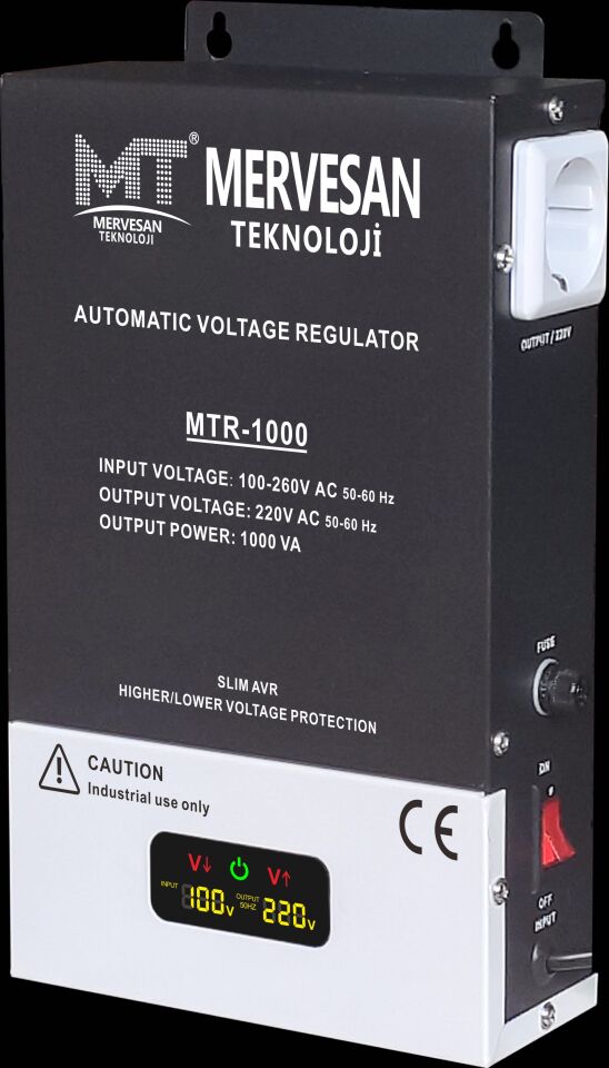 Mervesan MTR-500 Otomatik Voltaj Regülatörü 500VA 100-260V / 220V