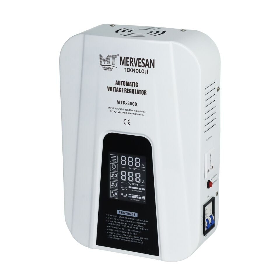 Mervesan MTR-3500 Otomatik Voltaj Regülatörü 3500VA 100-260V / 220V