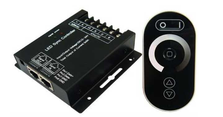 Mervesan MRW-D-30A/T 30A 12/24V Şerit LED Kumandası RF Dokunmatik LED Dimmer