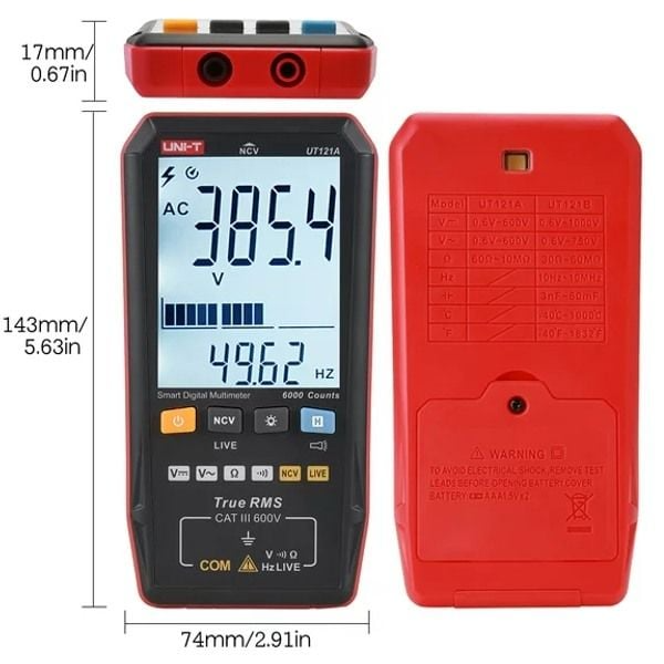 UNI-T UT121A Akıllı Dijital Multimetre