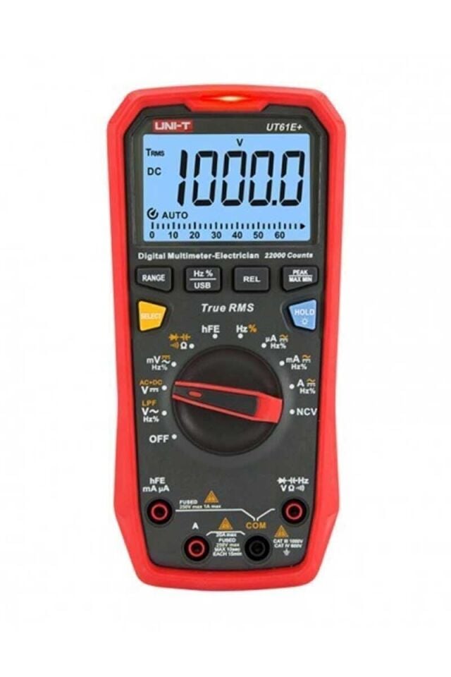 Unit UT61E+ 1000V True RMS Dijital Multimetre Ölçü Aleti