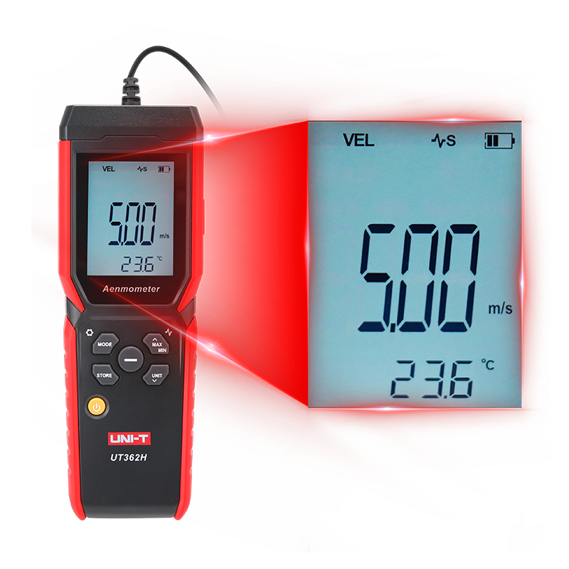 Uni-t UT362H Pervane anemometre kanal içi ölçümler için Anemometre
