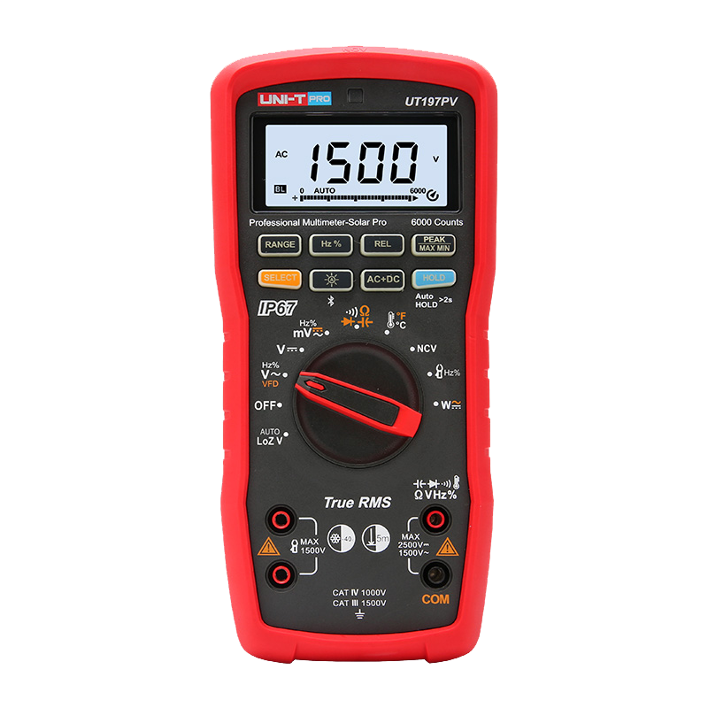 Uni-t UT197PV Dijital Multimetre Solar