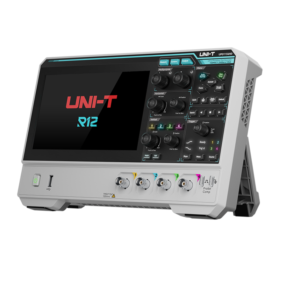 UNI-T UPO1084HD 12-Bit 80MHz 4 Kanal Yüksek Çözünürlüklü Osiloskop