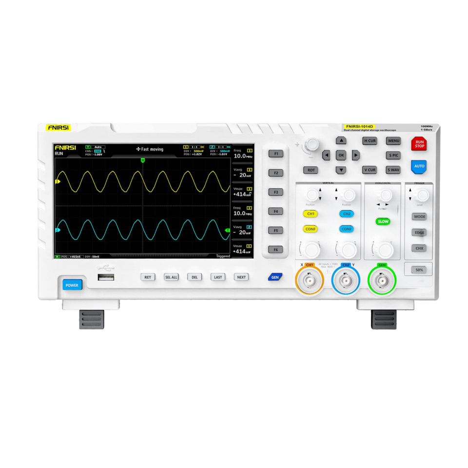 Fnirsi 1014D 2 Kanal 100MHz 1GSa/s Dijital Osiloskop ve Sinyal Jeneratörü
