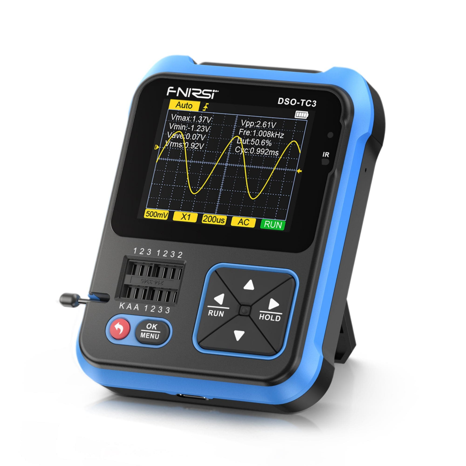 Fnirsi DSO-TC3 El Tipi Dijital Osiloskop Transistör Test Cihazı
