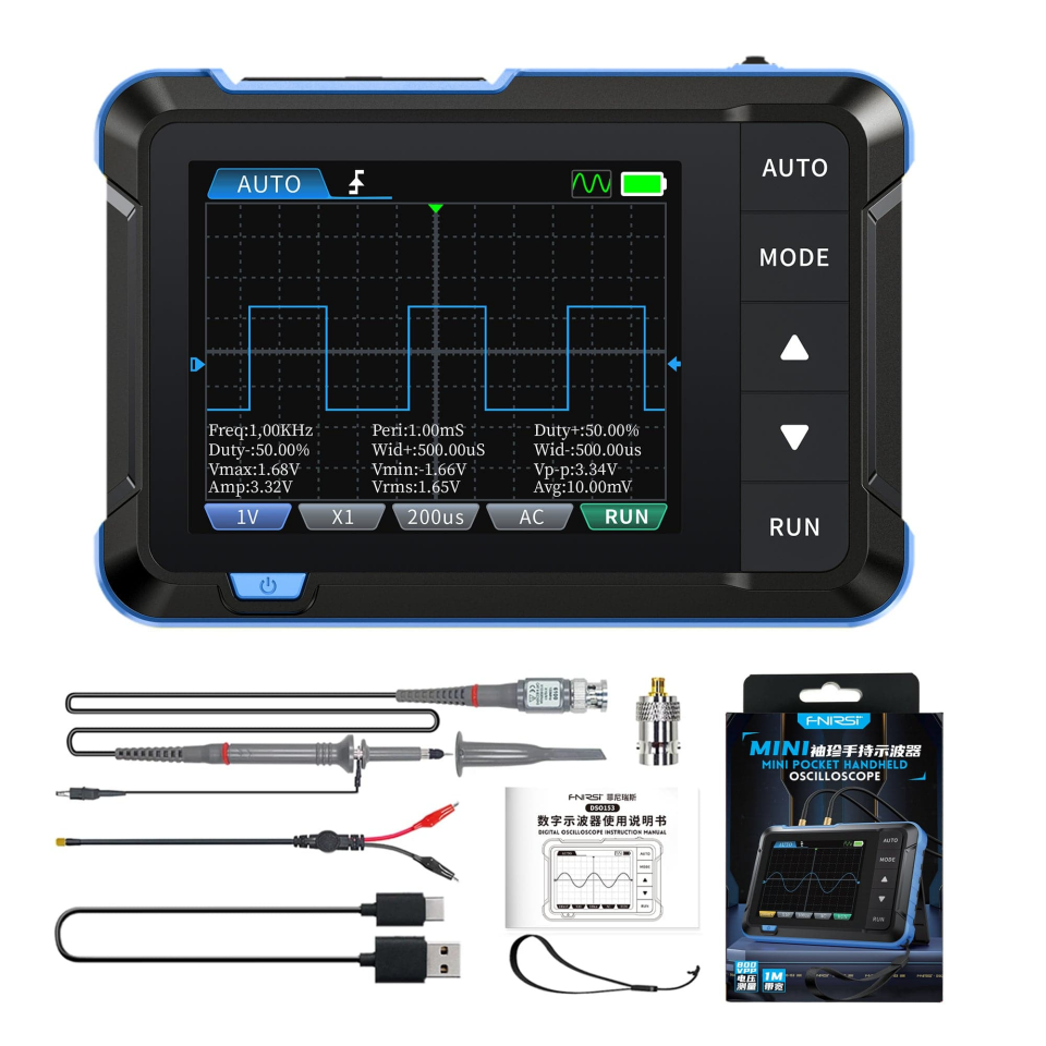 Fnirsi DSO-153H 2in1 Mini Dijital Osiloskop ve Sinyal Jeneratörü