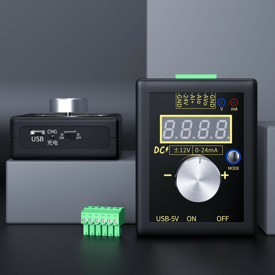 Fnirsi SG-002 4-20mA 0-10V Ayarlanabilir Akım-Gerilimi Simülatörü ve Sinyal Jeneratörü