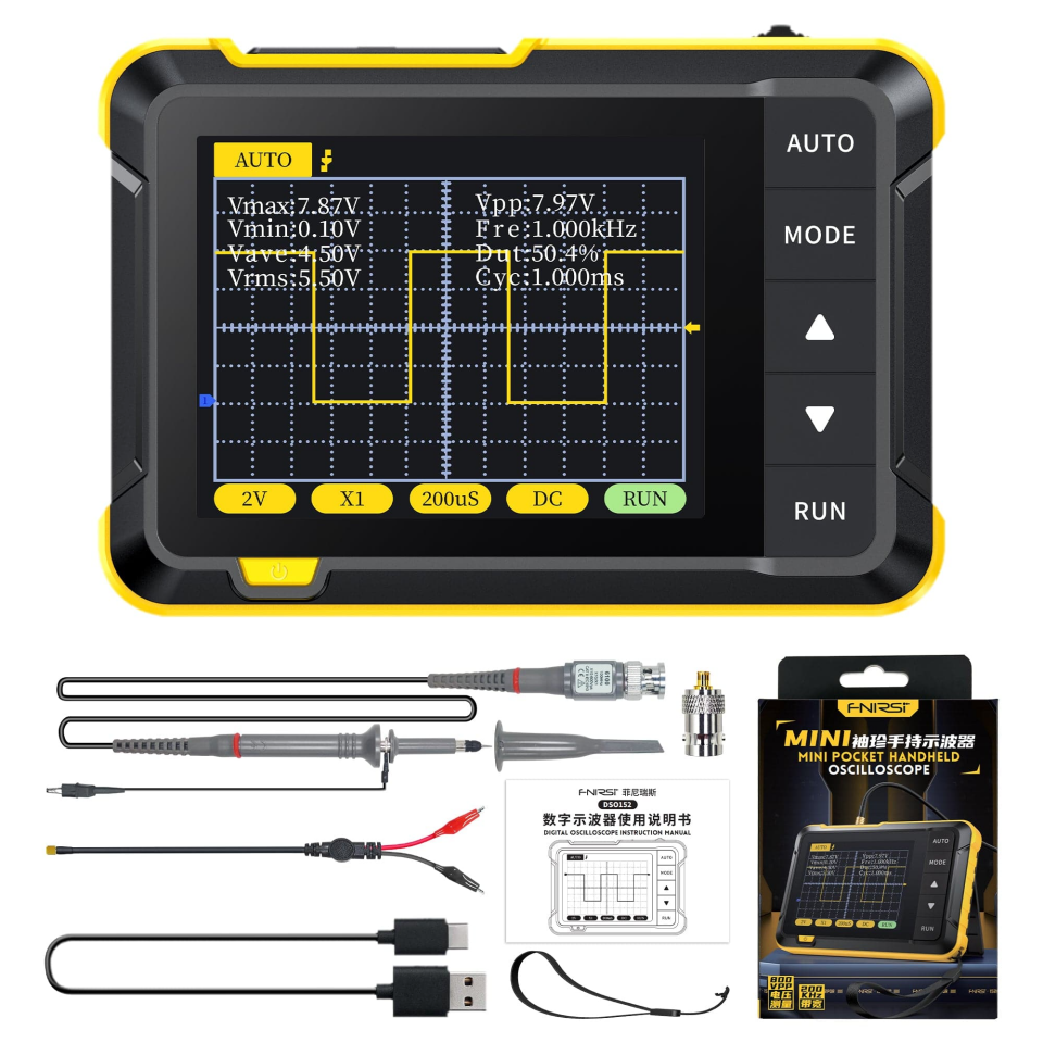 Fnirsi DSO-152H 2.8'' Mini Cep Taşınabilir Dijital DSO Osiloskop