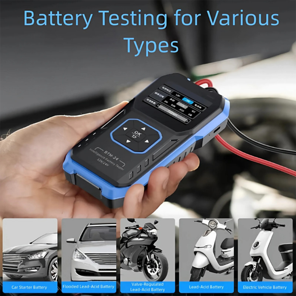 FNIRSI BTM-24  12V/24V Dijital Akü Test Cihazı