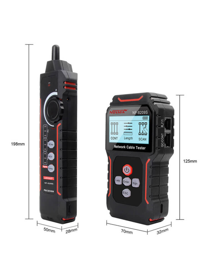 NOYAFA NF-8209S Ağ Kablosu Test Cihazı Kablo Bulucu